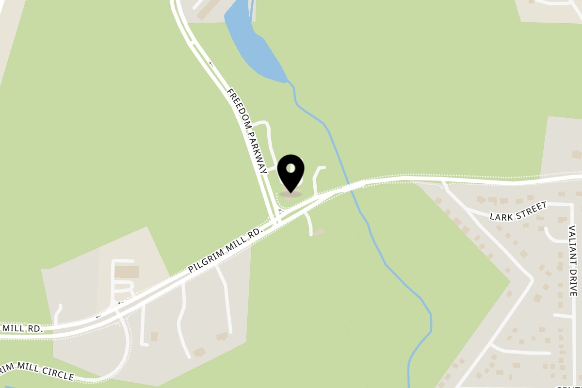 Map showing the location of Hall & Hound Brewing Co on 1920 Freedom Parkway in Cumming